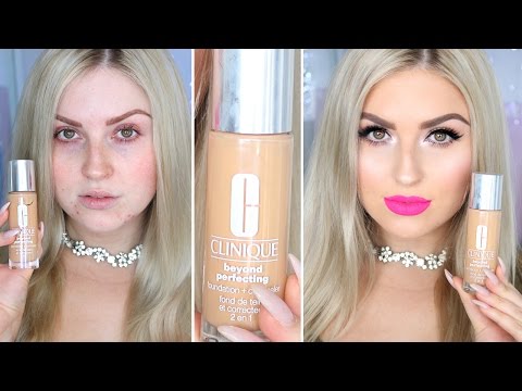 Clinique Beyond Perfecting Foundation & Concealer ♡ First Impression Review Video