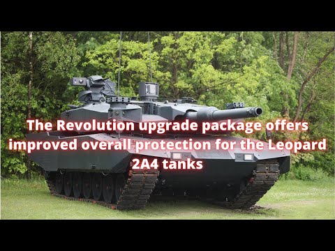 The Revolution upgrade package offers improved overall protection for the Leopard 2A4 tanks