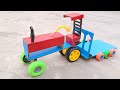 How To Make A Diy Mini Cardboard Tractor Trolley DC Motor Made At Home Science Project