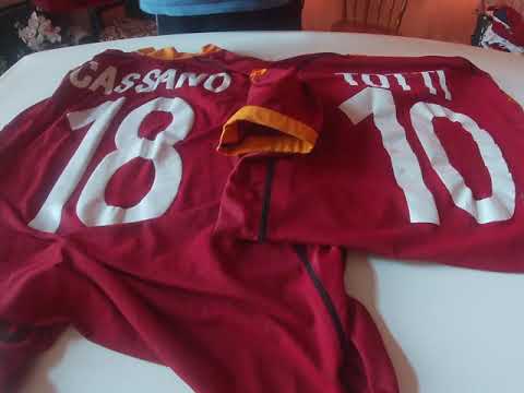 Maglia As Roma stagione 2002/2003 della Kappa, differenze tra maglie da campo e da negozio.