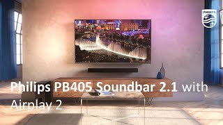 Philips PB405 Soundbar 2.1 with Airplay 2 anuncio