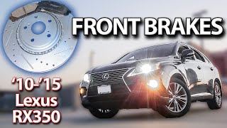 Lexus Rx 350 Rear Brake Rotor Replacement A Guide to Replacing Disc Brake Rotors on Your 2007-2016 Lexus RX350 ...