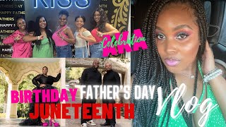 AKA Initiation Celebration/Gift | Houston, Tx | Mom Birthday Brunch | Juneteenth + Father’s Day Vlog