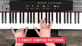 5 SWEET COMPING PATTERNS for Jazz Piano (brand new)