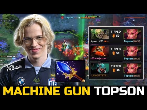 MACHINE GUN MID TOPSON - AGHANIM SCEPTER DARK WILLOW MID DOTA 2