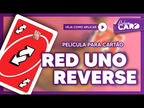 SOBRECARD: Uno Reverse Red | Película Adesiva Para Cartão