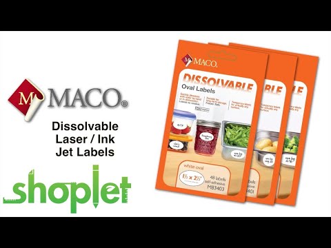 maco laser and inkjet labels