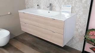 Mobile bagno Bianco sospeso da 120 cm. ITALIANO - TOP QUALITY