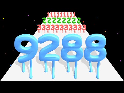 LEVEL NUMBER RUN 3D - Level Up Number Run Race Stack Master All Level Freeplay