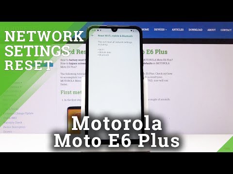 How to Reset Network Settings in Motorola Moto E6 Plus - Restore Network Settings to Default