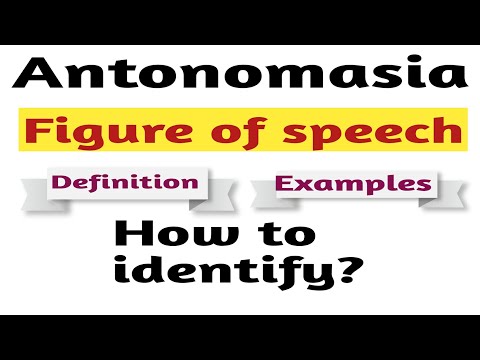 Antonomasia-figure of speech