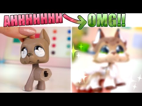 LPS Crusty to Clean Makeover #5 😳 Great Dane