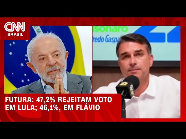 Lula tem maior rejeição que Flávio para o 2° turno, aponta pesquisa | BASTIDORES CNN