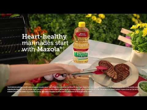 Grill with your heart in mind with Mazola® Corn Oil