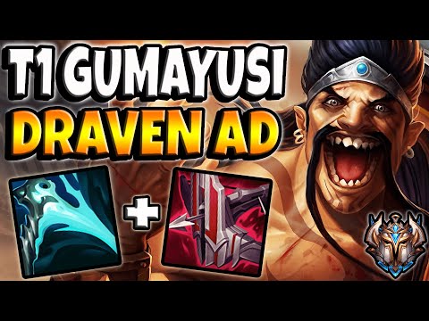 T1 Gumayusi Draven ADC vs Tristana - Patch 11.21 Ranked Challenger EUW ✅