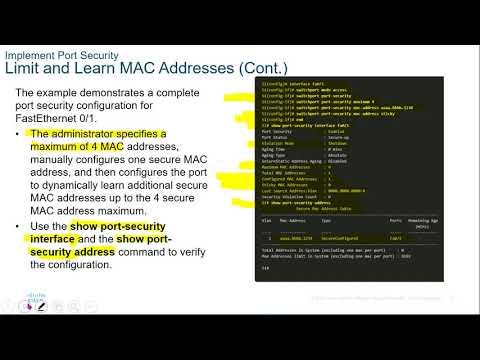 Module 11   Switch Security Configuration Part 4