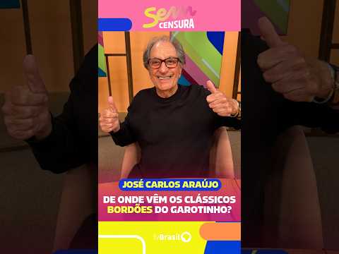 De onde vêm os bordões do Garotinho? José Carlos Araújo conta no #SemCensura!