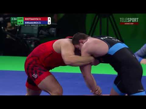 D.Khramiankou(BLR)-O.Khotsianivsk(UKR) 125kg final 3-5