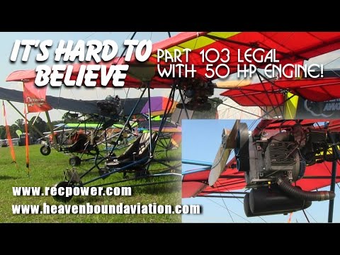 Quicksilver MX 103 with Hirth F23, 50 HP engine, legal part 103 ultralight aircraft!