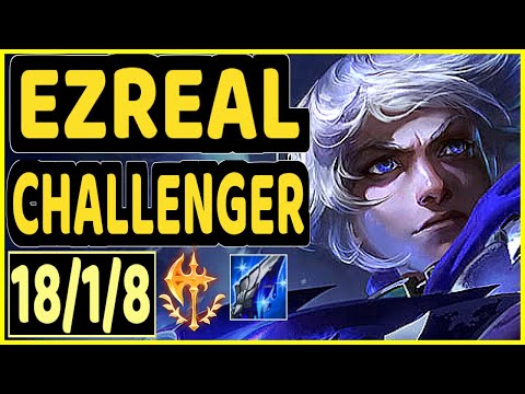 JUZINHO (EZREAL) - 18/1/8 KDA BOTTOM ADC CHALLENGER GAMEPLAY - BR