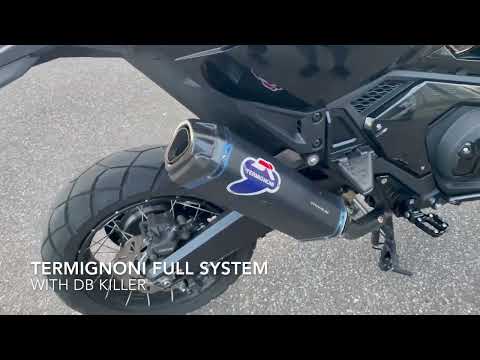 HONDA X-ADV 750 2021-2022 Exhaust Sound Test - Standard Exhaust vs. Termignoni Full System