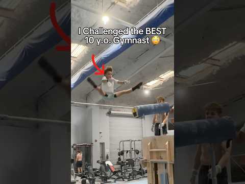 Copycat with a 10 year old gymnast 😳 #gymnastics #gymnast #sports #olympics #olympic #fail #sport