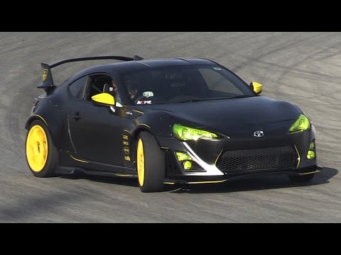 Toyota GT86 Turbo Drifting On Track - GReddy kit, Rocket Bunny V1 & Turbo Sounds!