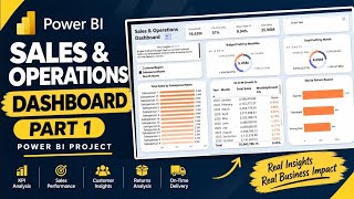Advance Power BI Report | Sales & Operations Dashboard (Part1) |#powerbi #powerb