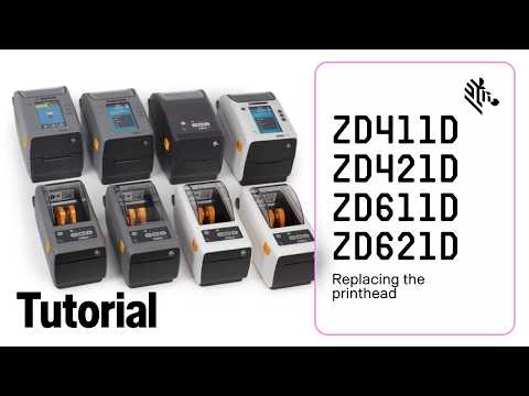 ZD411D/ZD421D/ZD611D/ZD621D Replacing The Printhead | Zebra