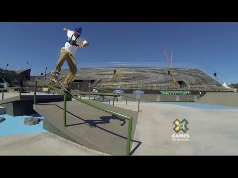 GoPro: Ryan Sheckler Skateboard Street Course Preview - Summer X Games 2013 Foz Do Iguacu