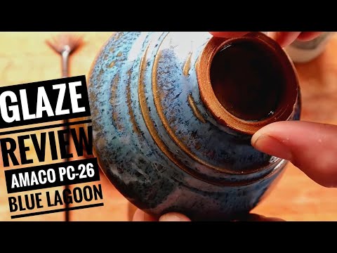 Glaze 👏 review 👏 Amaco PC- 26 blue lagoon.