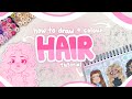 HAIR TUTORIAL How I Draw Color Different Hair Types