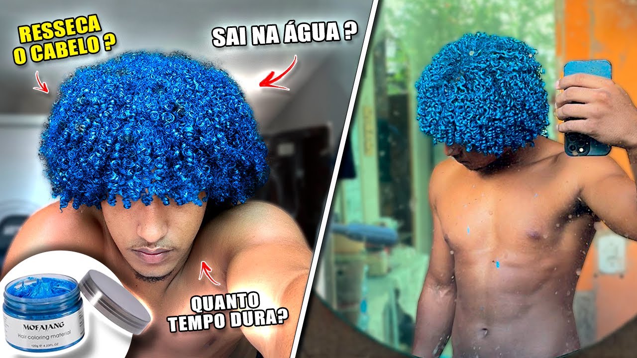 COMO PINTAR O CABELO  SEM PRECISAR DESCOLORIR (Tinta Mofajang)😱🤩