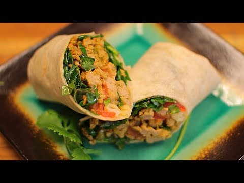 Turkey Wrap Recipe - ground turkey recipes - flour tortillas - high protein