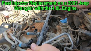 Fuel Injector Replacement on a 2003 Jeep Wrangler with the 4.0L Engine.