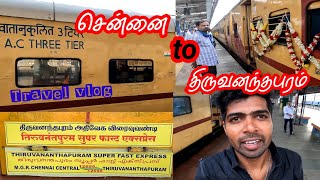 TIRUVANANTHAPURAM EXPRESS TRAVEL VLOG!!! Chennai To Tiruvananthapuram Train Vlog!!! #12695