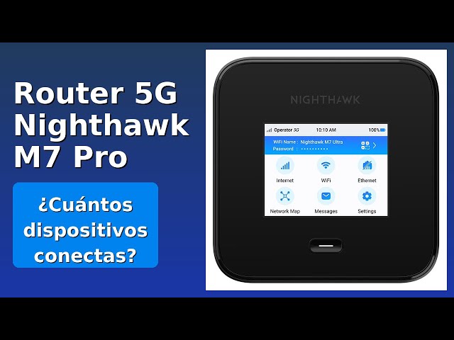 Vídeo relacionado con NETGEAR Nighthawk WiFi Portatil | Router 5G Sim Portatil | M7 Pro WiFi 7 | 5G Hotspot Desbloqueado con Ranura SIM, comparte hasta 32 Dispositivos, Ideal para hogar o Negocio (MR7450)