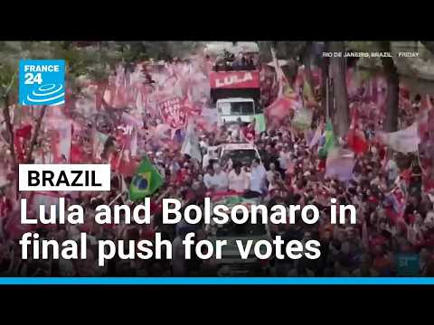 Lula and Bolsonaro in final push for votes ahead of Brazil's knife-edge election