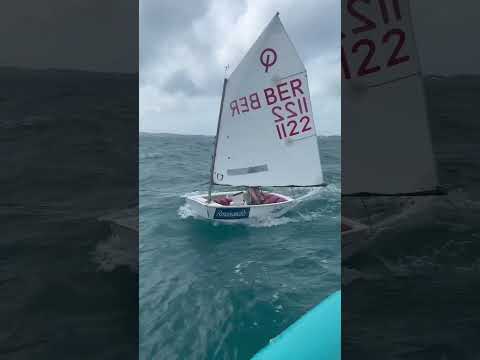 25-30kts opti sailing #shorts #sailing #boat #water