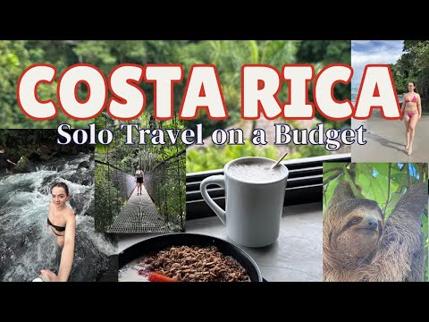 Costa Rica Without a Car | Solo Female Travel Vlog | La Fortuna + Manuel Antonio | 7 Day Trip