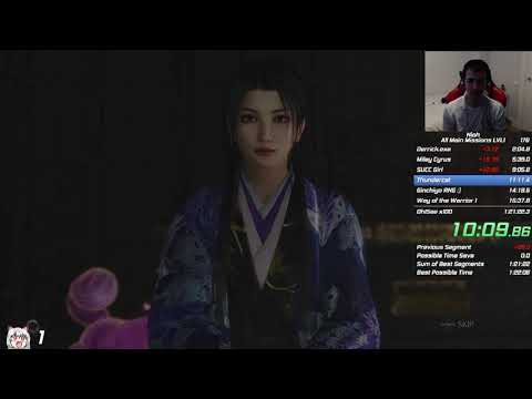 Nioh Main Missions LVL1 Speedrun in 1:36:31 RTA