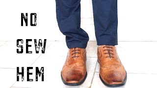 HOW TO EASILY HEM PANTS FAST | NO SEW LIFE HACK | Cheap Tip #222