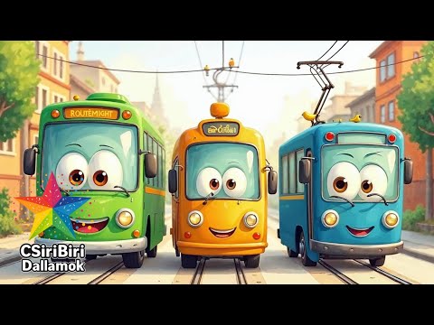 Utazzunk a városban | Vidám gyerekdal a városi járművekről