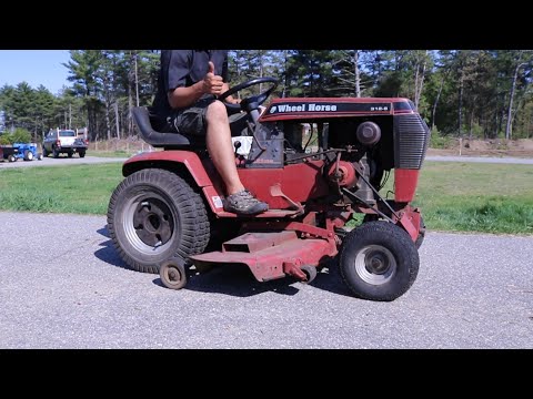 Wheel Horse 312-8 Attach-a-Matic Mower Deck Install | How to Install Mower Deck on Wheel Horse