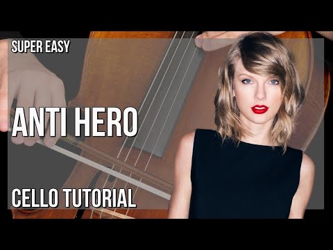 SUPER EASY: How to play Anti Hero  by Taylor Swift on Cello (Tutorial)