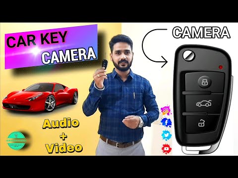 Black 1080 spy keychain camera