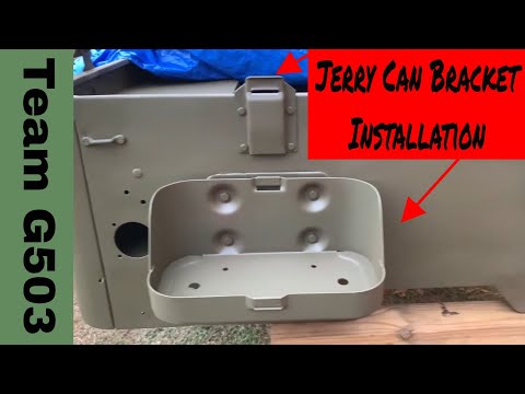 G503 Installing The Jerry / Gerry Can Brackets On A 1943 Willys MB