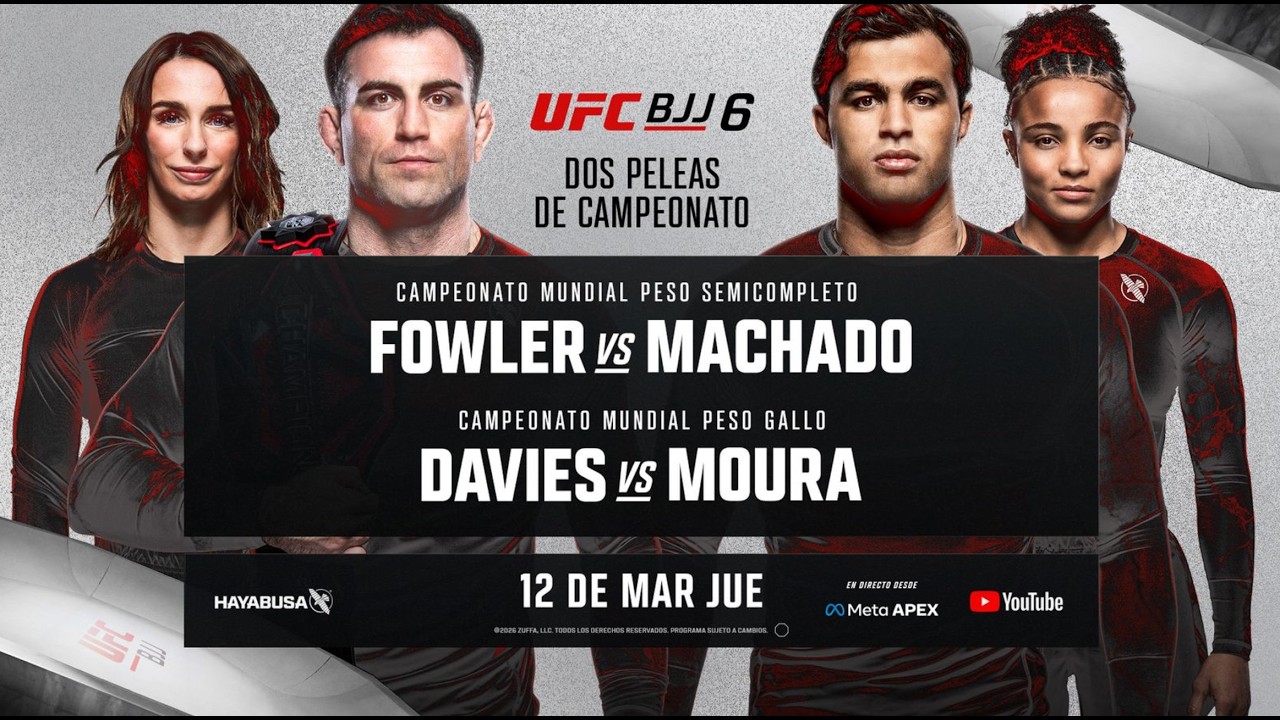 UFC BJJ 6: Fowler vs Machado | Prelims (ESPAÑOL)