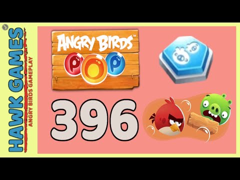 Angry Birds Stella POP Bubble Shooter Level 396 - Walkthrough, No Boosters
