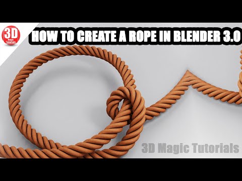 How to Create a Rope in Blender 3.0